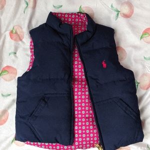 Toddler reversible polo vest